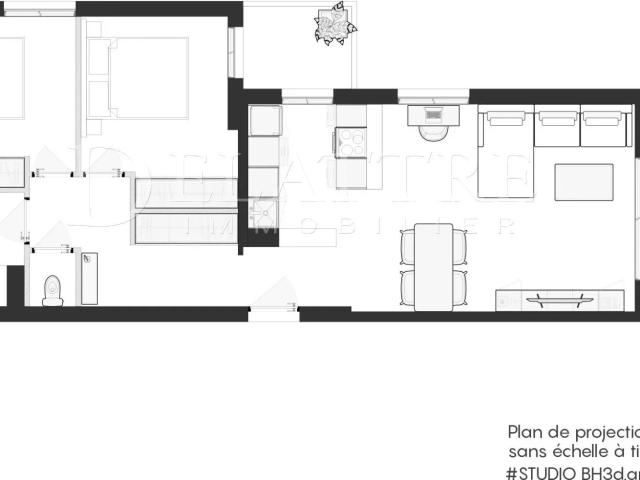 Dernier étage Vue panoramique mer et montagnes 62m² Antibes