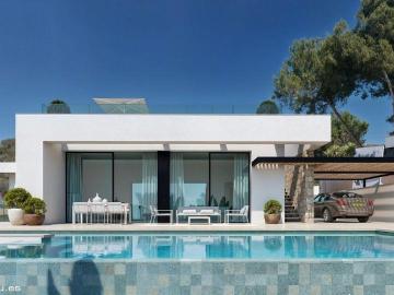 Descubre esta impresionante villa de obra nueva, donde la ar. 390m² Moraira