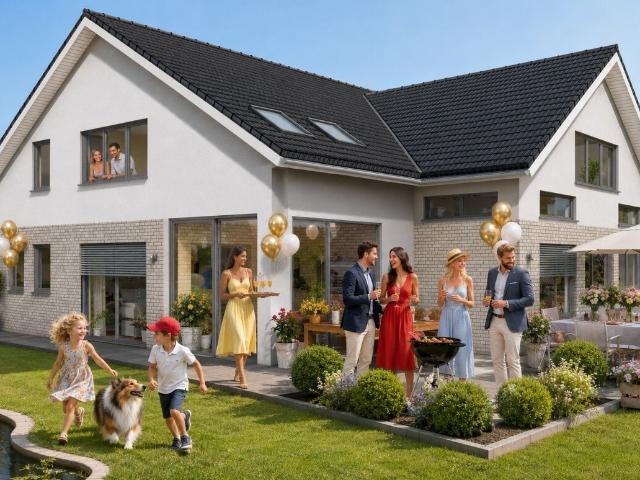 DESIGNYOURLIFE by STREIF BUNGALOW Entwurf TOBIAS KOEPPE Ebenerdiges Wohnen mit integriertem Tageslicht Wintergarten