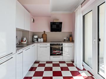 Design Apartment, Underground Parking with E Charging Station, Kitchen, Terrace in Hamburg Hamm