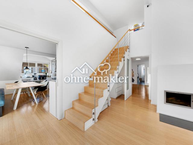 Design Maisonette Alleinige Etage | KfW A+, Galerie, Kamin | nahe S Bahn Untermenzing