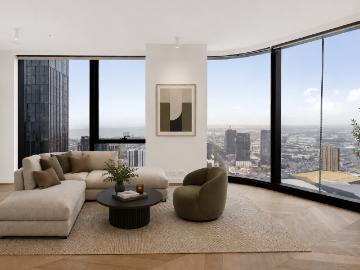 Designer Three Bedroom Residence with Sweeping Bay & Skyline Views