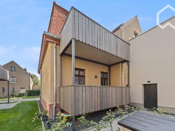 Designer apartment in a historic courtyard for professionals and interim tenants: Floor heating | Balcony | Parking space | All inclusive, Leipzig Amsterdam Apartments for Rent