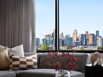 Designer Living with Skyline Perspective