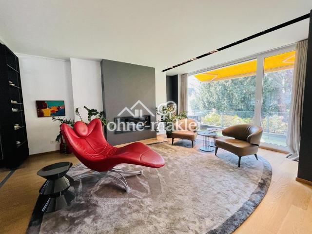 Designer Maisonette Wohnung nähe Zoopark mit Blick ins Grüne, Fussbodenheizung, Kamin, Terrasse
