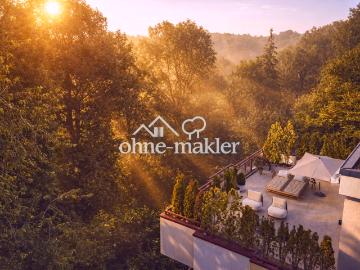 DESIGNER PENTHOUSE TRAUM mit spektakulärer Dachterrasse am Hochufer der Isar: PROVISIONSFREI