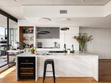 Designer Renovated Northwest Corner George & Allen Penthouse With Light, Space And Scenic Outlooks