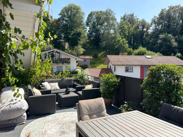 Designer Stadthaus mit Dachterrasse & Bergblick im Herzen von Bad Aibling