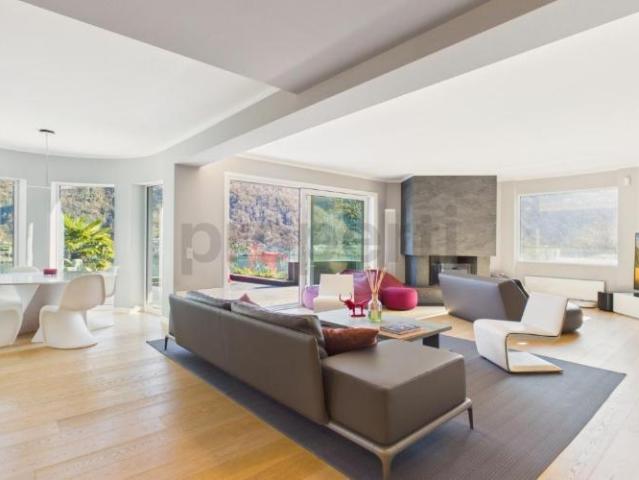 Designervilla mit atemberaubendem Seeblick, SPA und Innenpool Vico Morcote