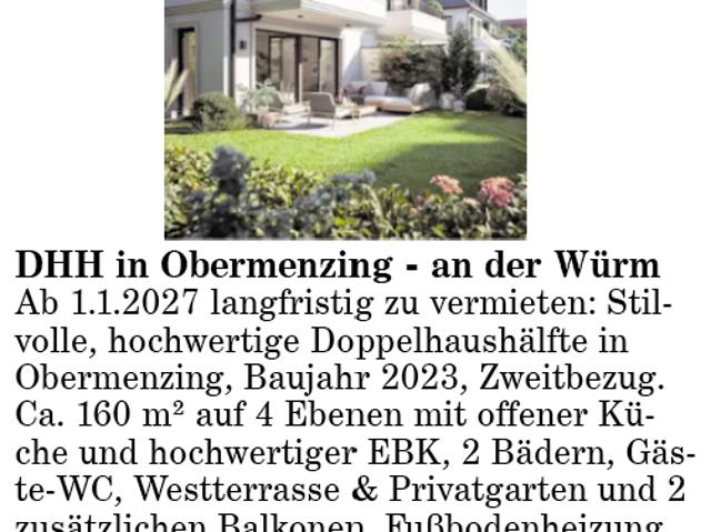 DHH in Obermenzing an der Würm