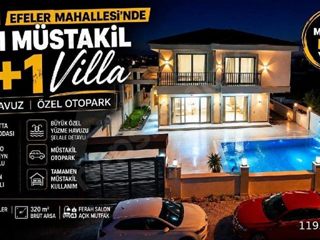 DİDİM EFELERDE TAM MÜSTAKİL 4+1 VİLLA ÖZEL HAVUZ & ÖZEL OTOPARKLI VİLLA