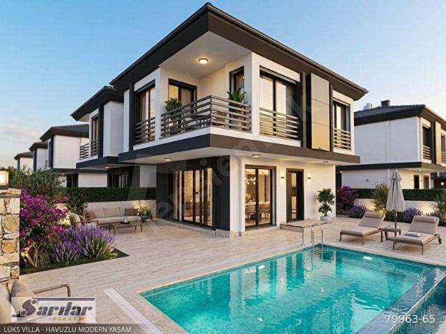 DİDİM SARILAR İNŞAATTAN SATILIK 3+1 HAVUZLU VİLLA