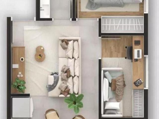 Ding Santo Amaro | Construtora Ding | Construção | 36 metros | 02 dormitórios | sem varanda e vaga