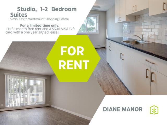 Diane Manor 1 Bedroom, Renovated Apartment for Rent