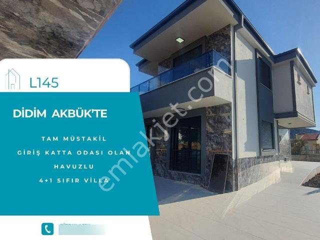 Didim Akbük Te Tam Müstakil Özel Havuzlu 4+1 Villa