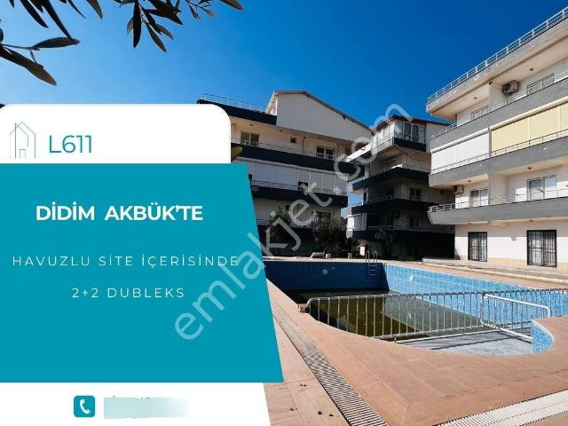 Didim Akbük'te Havuzlu Site İçinde 2+2 Dubleks Daire