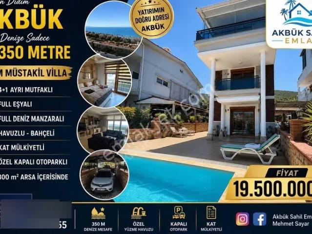 Didim Akbükte Satılık Lüks Müstakil Villa