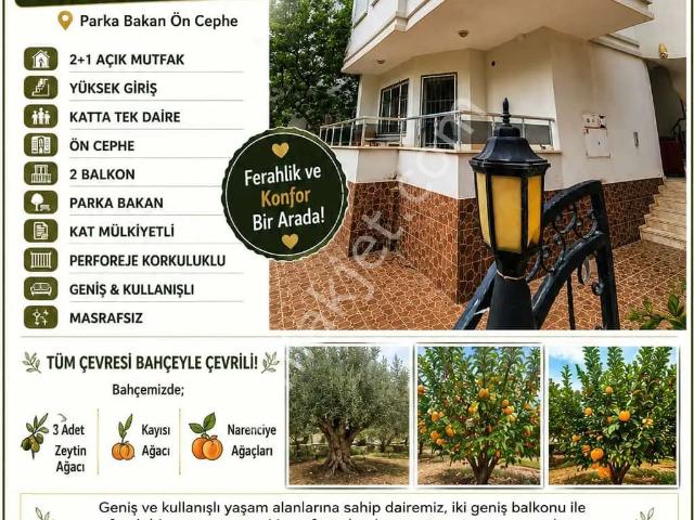 Didim Altınkum'da Parka Bakan Ferah 2+1 Satılık Daire