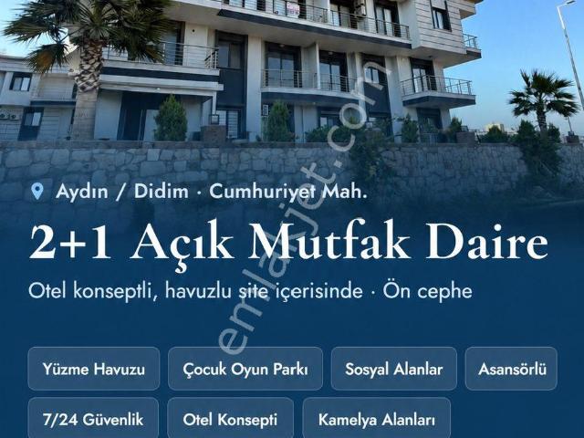 Didim Cumhuriyet Mahallesi Havuzlu Sitede Satılık 2+1 Daire