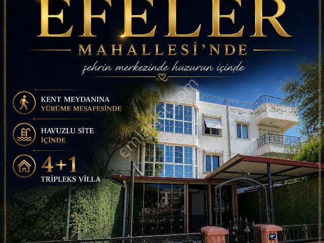 Didim Efeler' De Havuzlu Sitede 4+1 Tripleks Villa