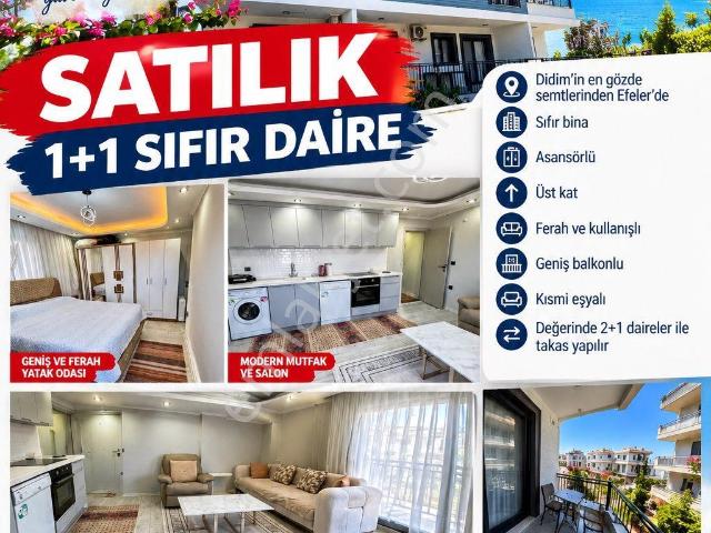 Didim Efeler De Satılık 1+1 Daire