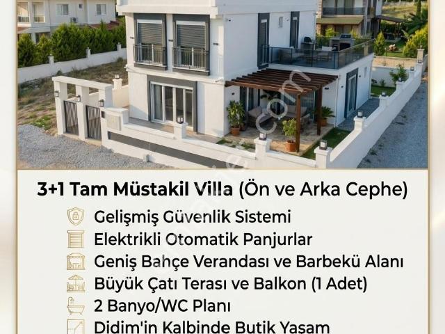Didim Hisarda Ön Ve Arka Cephesi Satılık 2 Villa