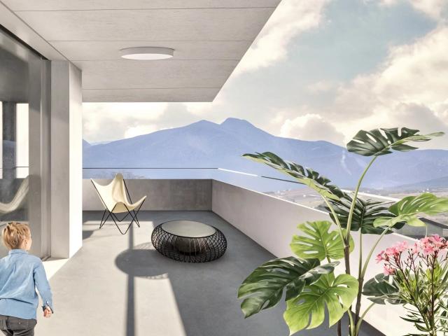 Moderne Wohnung mit Blick auf den Golf