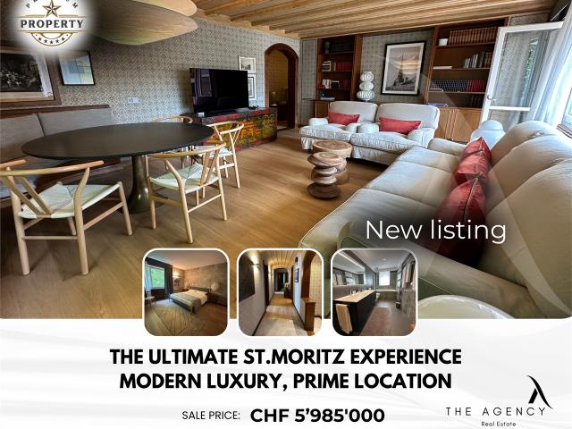 DIE BESTE WOHNUNG IM HERZEN VON ST. MORITZ
