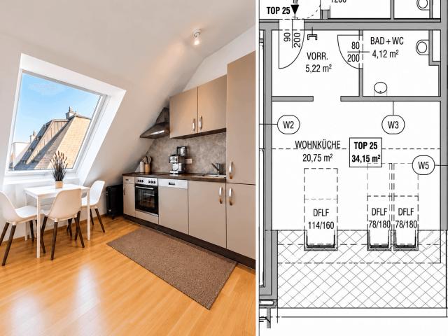 DIE LETZTE VERFÜGBARE WOHNUNG | WOHNEN ÜBER DEN DÄCHERN VON STADLAU | VOLL MÖBLIERT