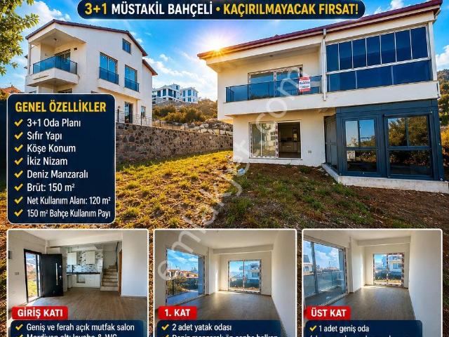Dikili Ümmetoğlu’ndan 3+1 Çandarlı İkiz Nizam Köşe Müstakil Sıfır Villa