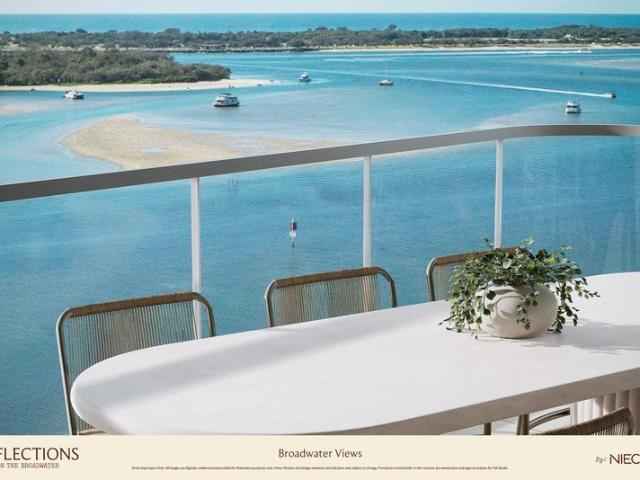 Direct, Panoramic Broadwater Views from Level 7
