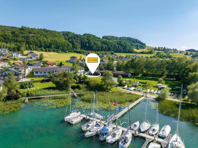Direkt am Mattsee mit SEEZUGANG: 3 Zimmer Gartenwohnung mit Terrasse