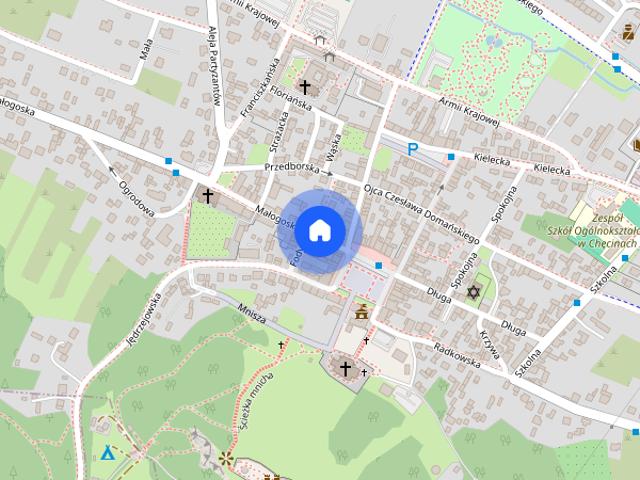 Do wynajęcia dom z biurami 214 m² i 2 pomieszczenia po 100 m², Chęciny