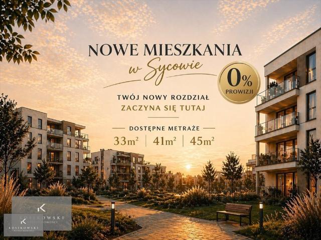 Do sprzedania nowoczesne 45 m² mieszkanie z balkonem w Sycowie
