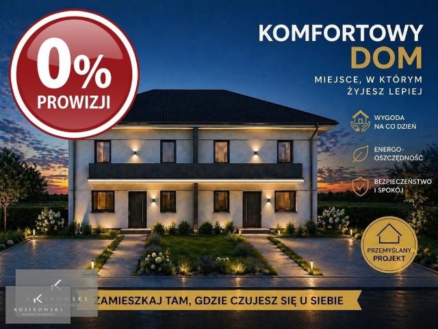 Do sprzedania nowoczesny bliźniak 114 m² z 5 pokojami