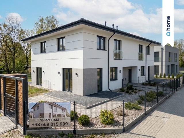 Do sprzedania nowoczesny dom bliźniak 88 m² z ogródkiem
