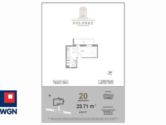 Do sprzedania apartament 23,71 m² w Dusznikach Zdroju