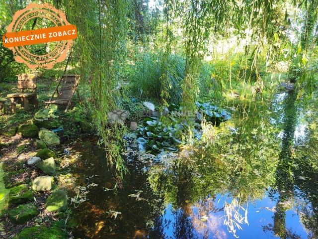 Do sprzedania dom 300 m² z ogrodem i stawem w Morawicy