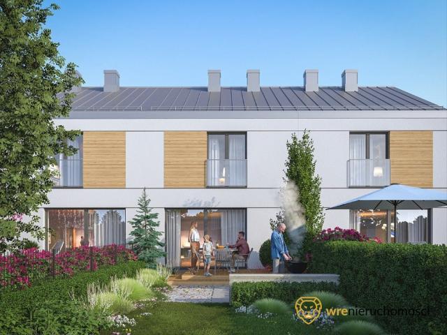 Do sprzedania dom w zabudowie szeregowej 86,3 m² z ogrodem i parkingiem