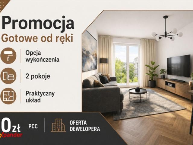 Do sprzedania funkcjonalne 2 pokojowe mieszkanie 36,2 m² z balkonem