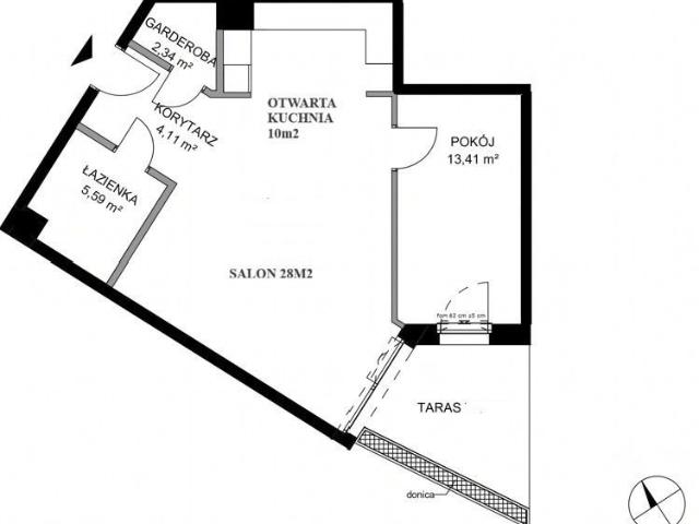 Do sprzedania luksusowy apartament 65 m² z tarasem w Gdańsku
