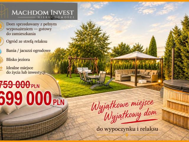Do sprzedania luksusowy dom 80 m² z ogrodem w Gulbinach