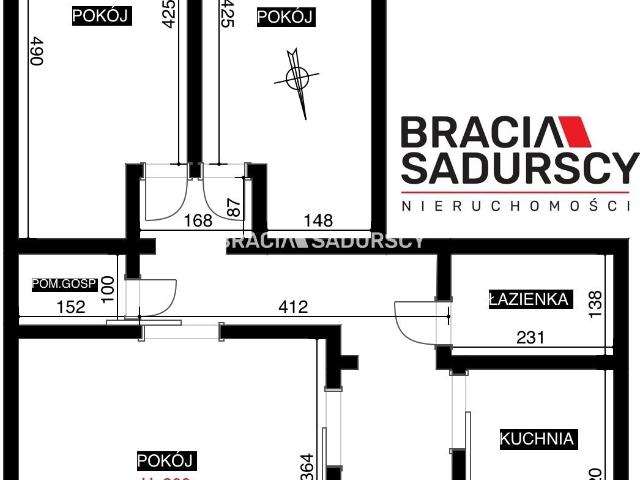 Do sprzedania przestronne mieszkanie 60 m² z prywatnym wejściem w Krakowie