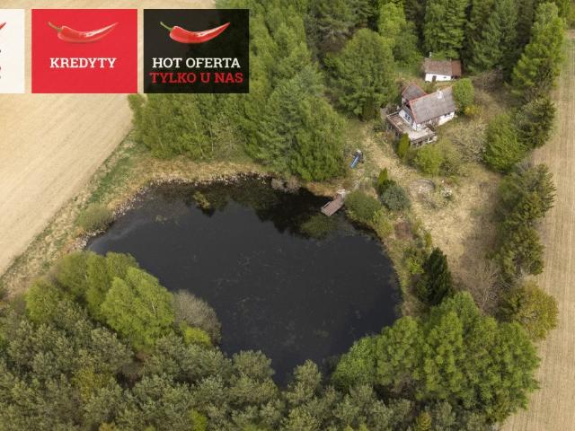 Dom 120 m² z dużą działką 1,02 ha staw, kominek, balkon