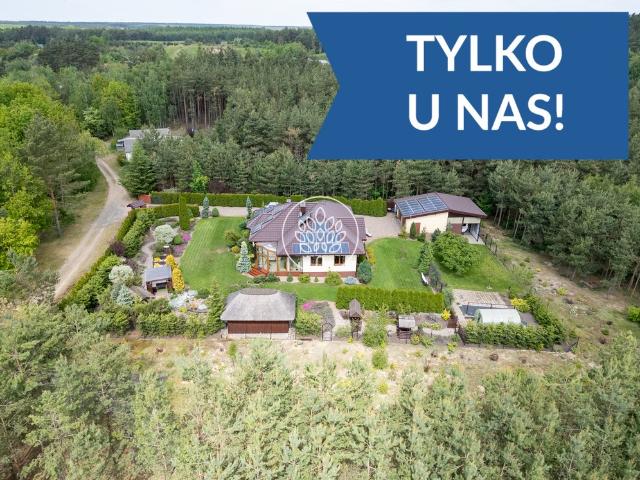 Dom 140m2 z prywatnym lasem 2,3ha w Bzówcu koło Mogilna