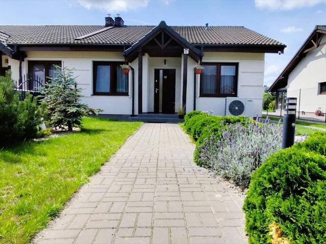Dom 99 m² Gowarzewo taras ogród zimowy ogrzewanie podłogowe