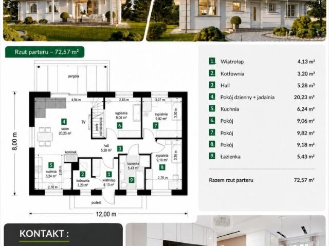 Dom, Ciechanów, 98.00 m², sprzedam dom