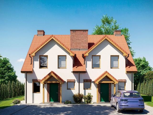 Dom bliźniaczy 110 m² w Warkałach ogród, dofinansowanie