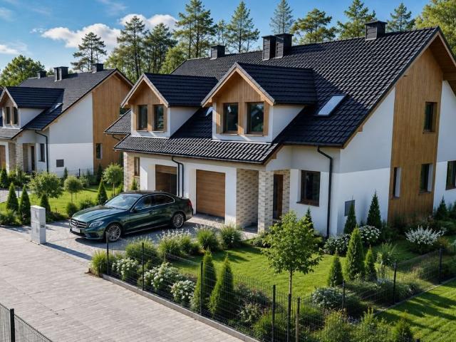 Dom bliźniak 155 m2 z garażem i działką 7 arów