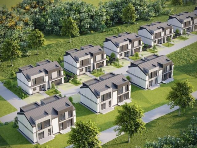 Dom bliźniak z 4 pokojami, ogród i 2 miejsca parkowania